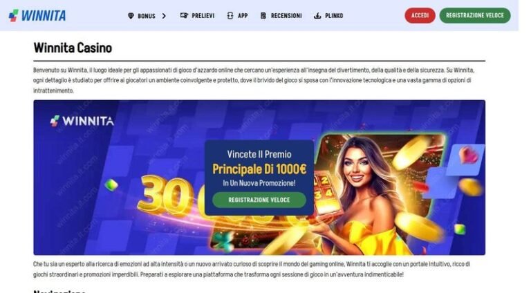 La mia esperienza con Winnita Casino: una guida completa